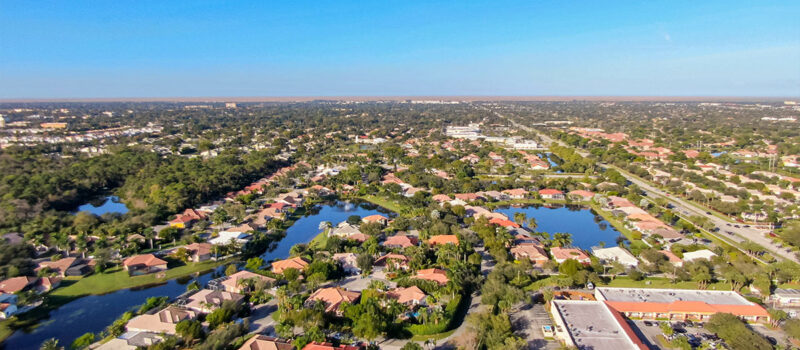 beautiful view of coral springs florida