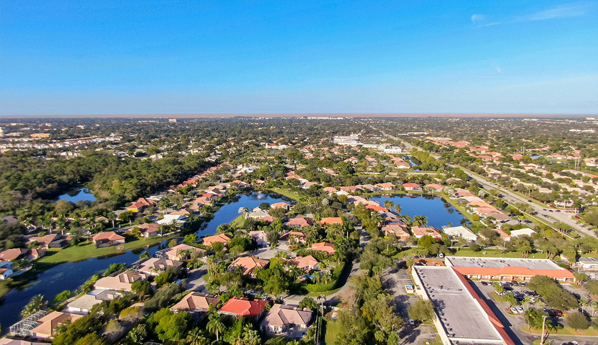 beautiful view of coral springs florida