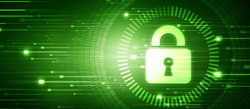 green-abstract-design-with-security-lock-icon