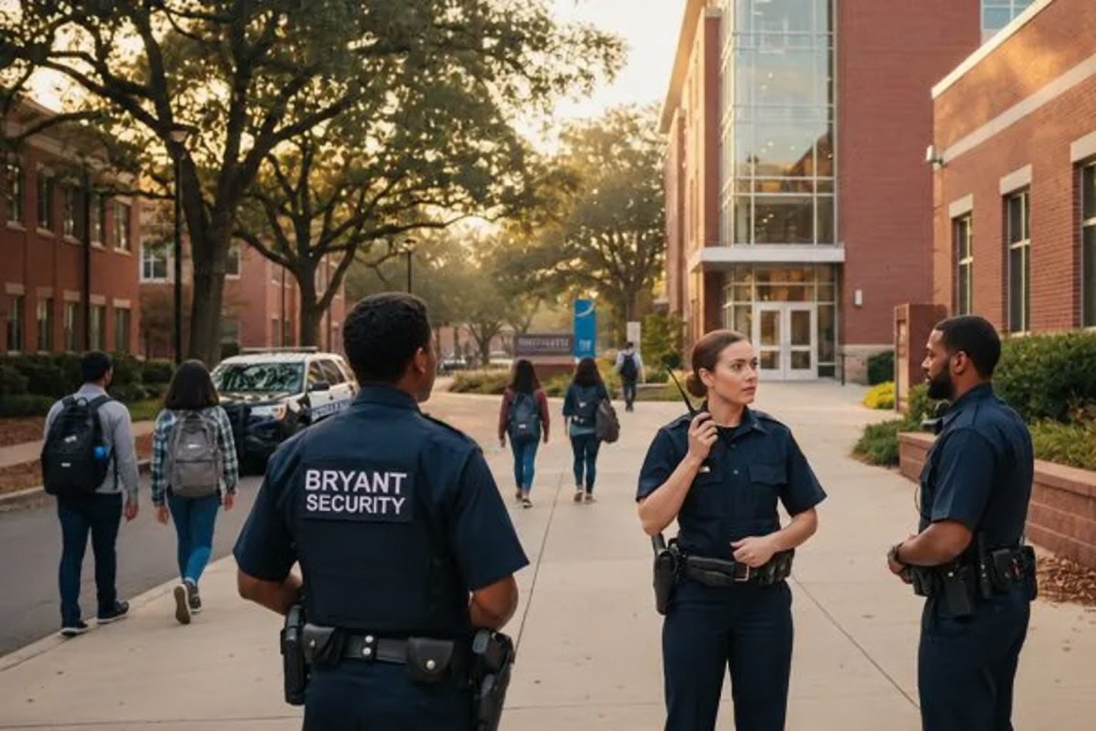 Bryant Security officers on a South Florida school campus